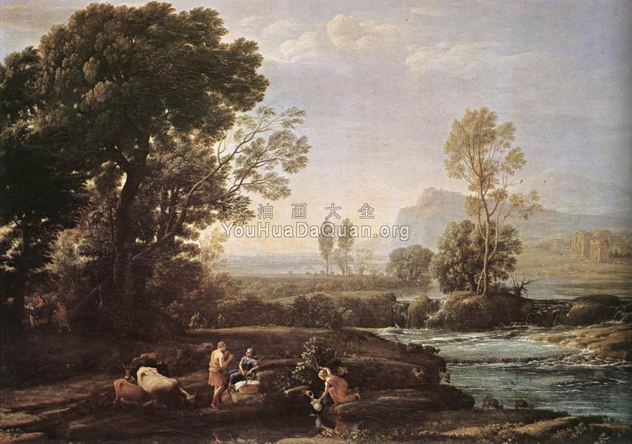 Landscape with Rest in Flight to Egypt - 克劳德·洛朗